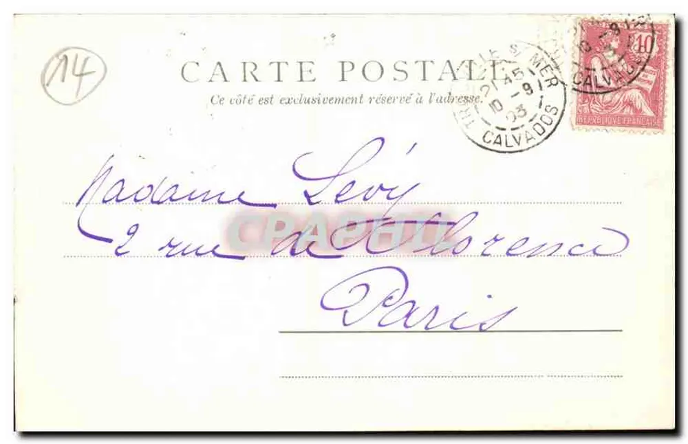 Regatas de iates — Trouville s/Mer — Edição M. d. S. - Verso