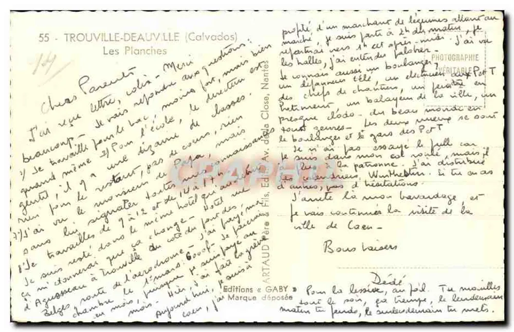 Hotel Le Chatham — Trouville-Deauville (Calvados) — Éditions Gaby - Verso