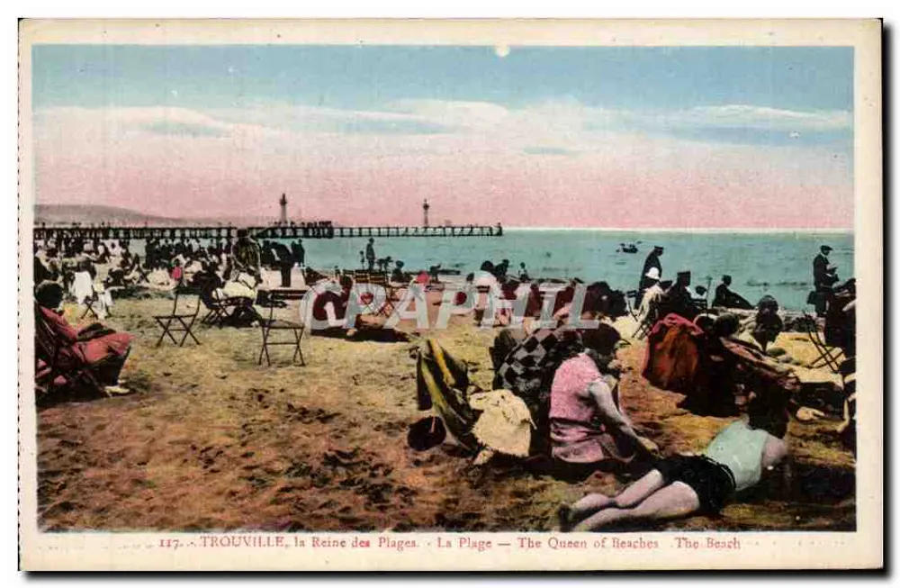 Trouville, Die Königin der Strände — Der Strand - Vorderseite