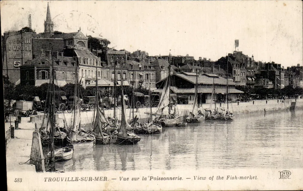 TROUVILLE-SUR-MER — Visão da Peixaria — JND Fot. — n° 583 - Frente