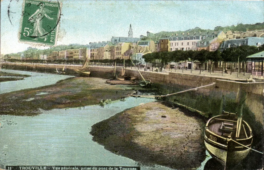 Trouville — Allgemeiner Blick vom Pont de la Touques — unbekannter Verlag, Nr. 13 - Vorderseite