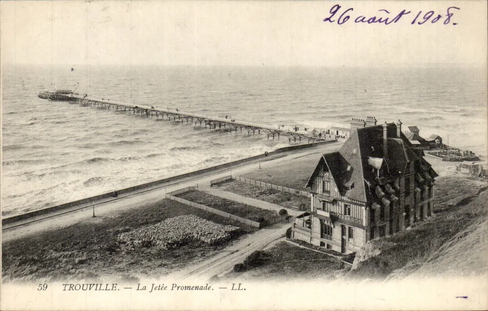Trouville — A Ponte da Promenade — LL. n°59 - Frente