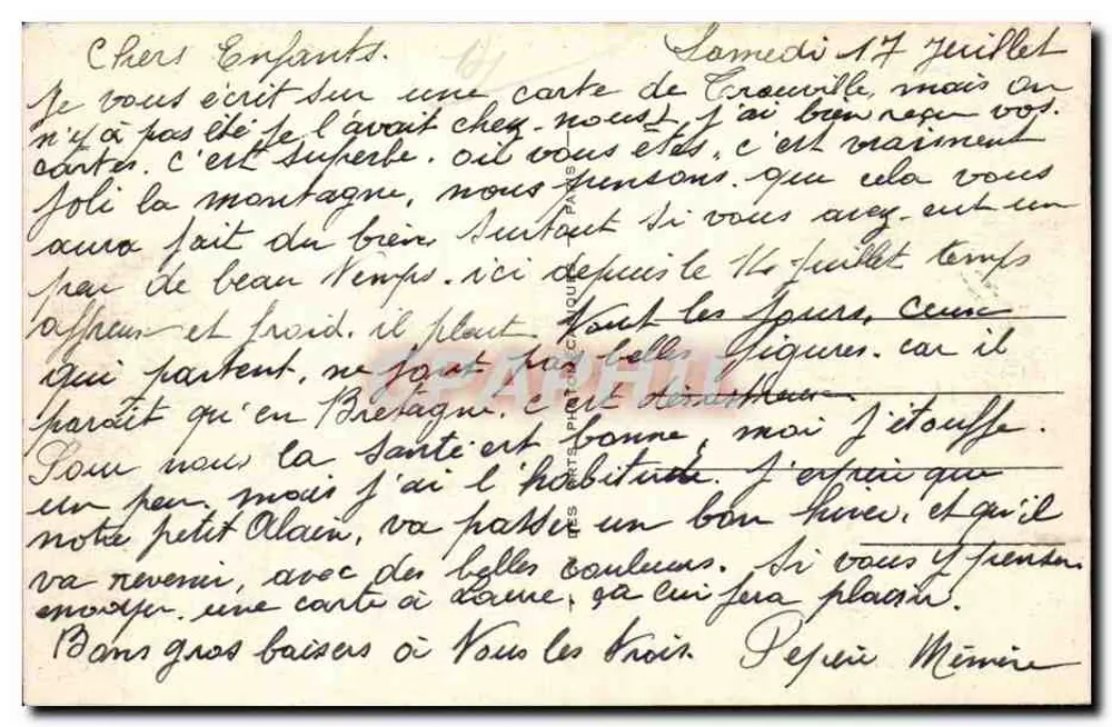 Trouville-Reine des Plages — Der Hafen und das Casino — Verlag AHA Nr. 943 - Rückseite