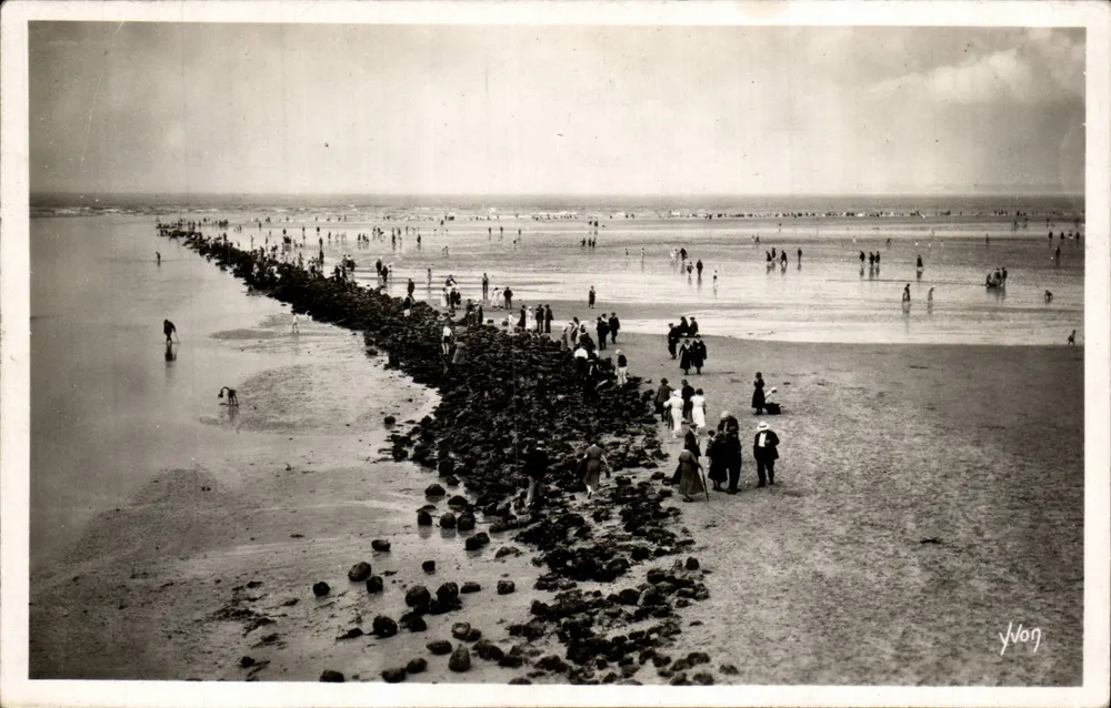 Trouville — A praia com maré baixa — Yvog - Frente
