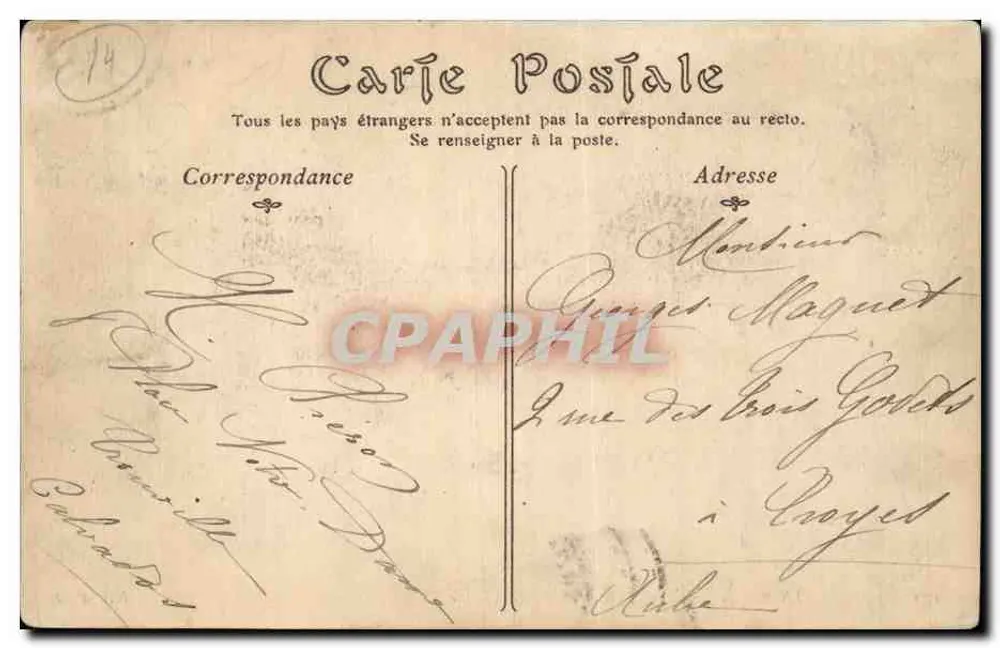 Trouville-sur-Mer — L'Hôtel de Ville — ND. Phot. n°150 - Rückseite