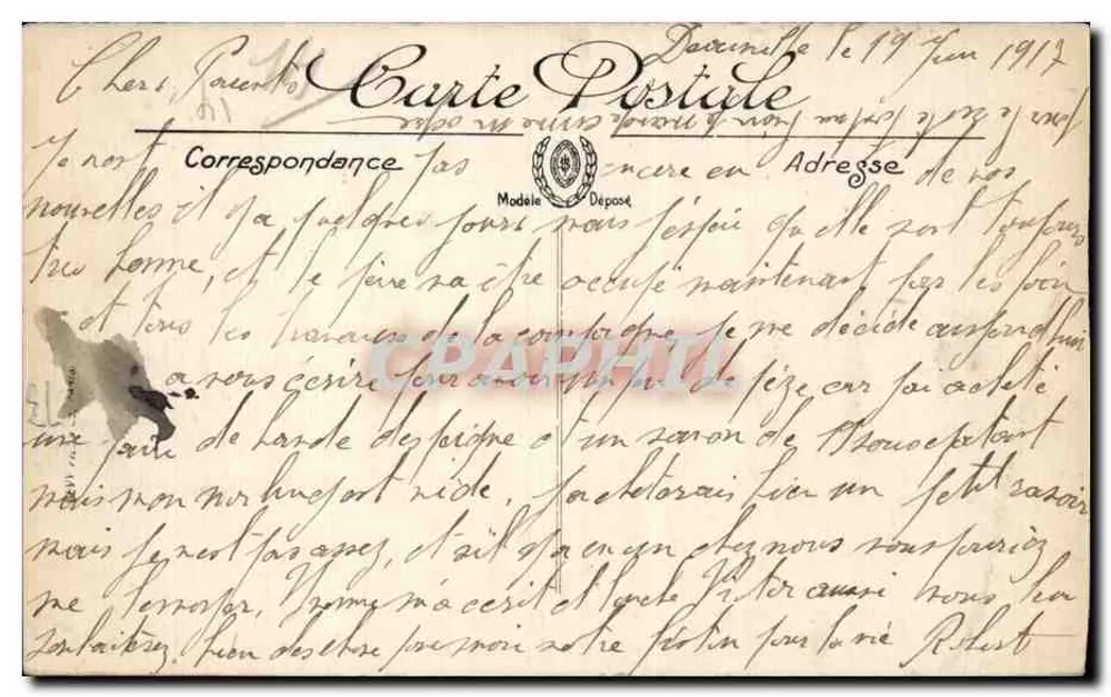 Trouville-Deauville — O Barco — LL - Verso