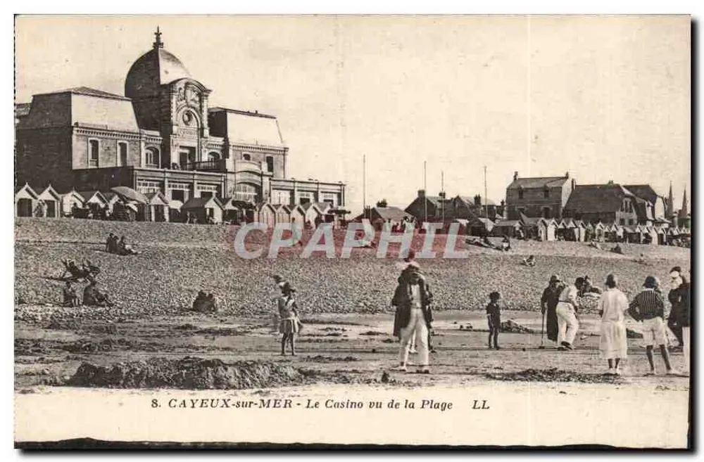 CAYEUX-sur-MER - Das Casino vom Strand aus gesehen - LL - Vorderseite