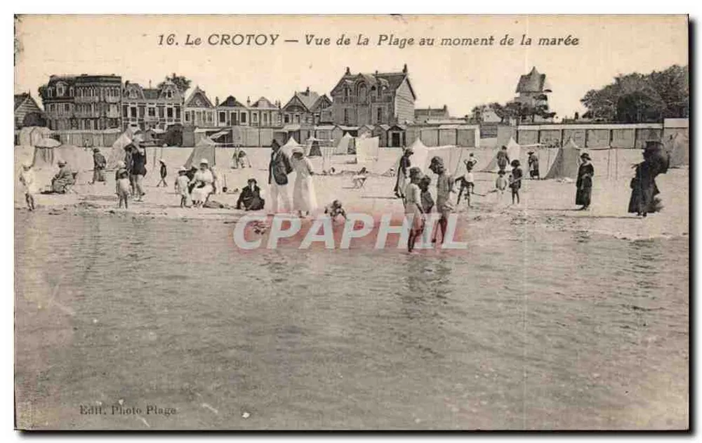 Le CROTOY — Ansicht der Strände bei Ebbe — Edit. Photo Plage - Vorderseite