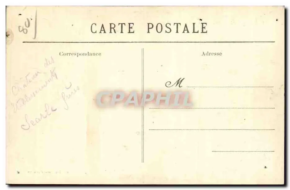 Boutilleries — Zamek pana Hubault — Zbiór Coin-Dacheux - Rewers