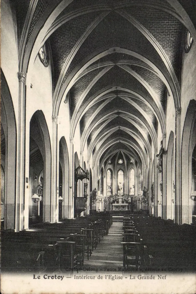 Le Crotoy — Innere des Kirchengebäudes — Die Große Kirche - Vorderseite