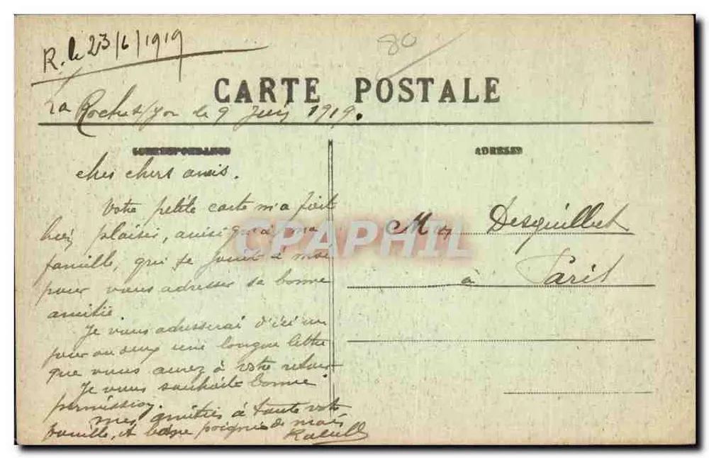 Les Sables-d'Olonne — A Praia na Hora do Banho — Coleção Lucien Armand - Verso