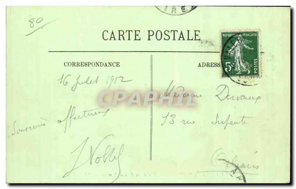 Saint-Valéry-sur-Somme — Ansicht der Bucht von Somme — LL, n° 136 - Rückseite