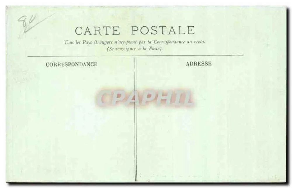 Abbeville — Die Statue des Admirals Courbet — LL. - Rückseite