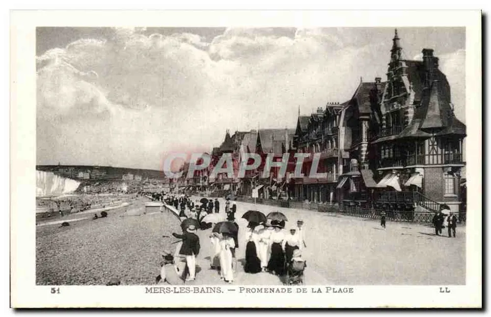 Mers-les-Bains — Promenade de la Plage — LL - Anverso