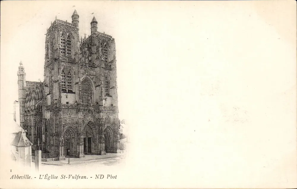 Abbeville - A Igreja de São Vulfrano — ND Phot - Frente