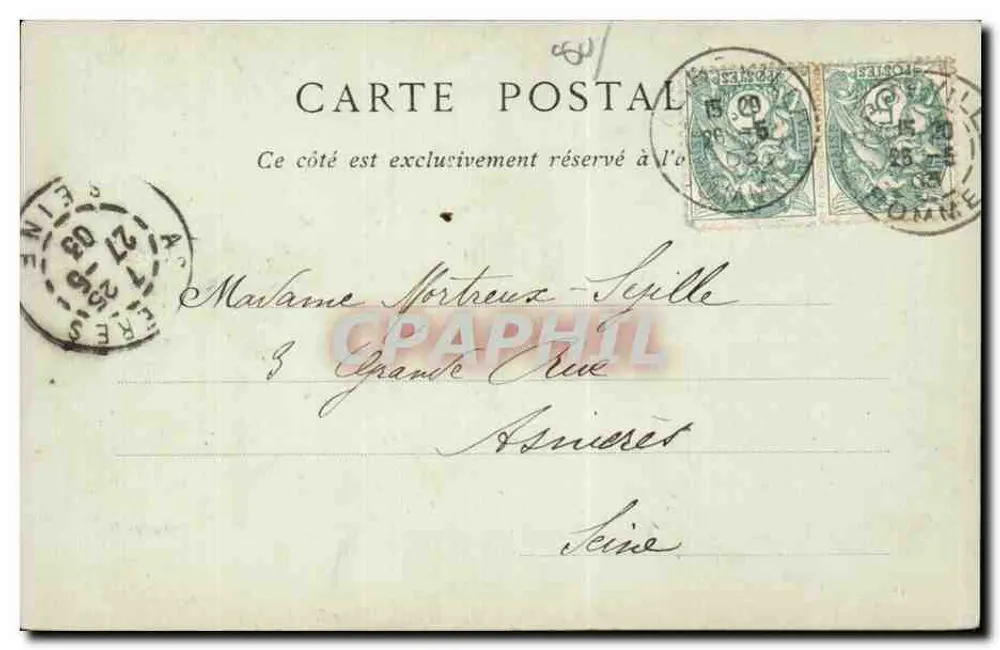 Abbeville — Pensionat der Ursulinen, ehemalige Abtei des 17. Jahrhunderts — Sammlung ND. Fot. - Rückseite