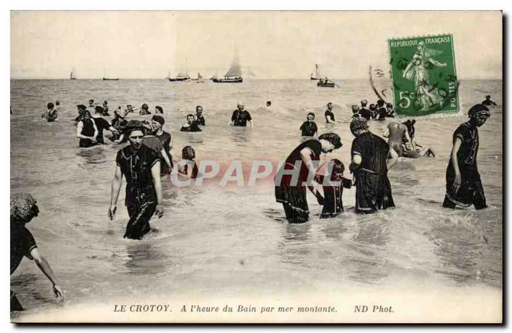 Le Crotoy — Zum Badestunden bei Ebbe — ND Phot. - Vorderseite