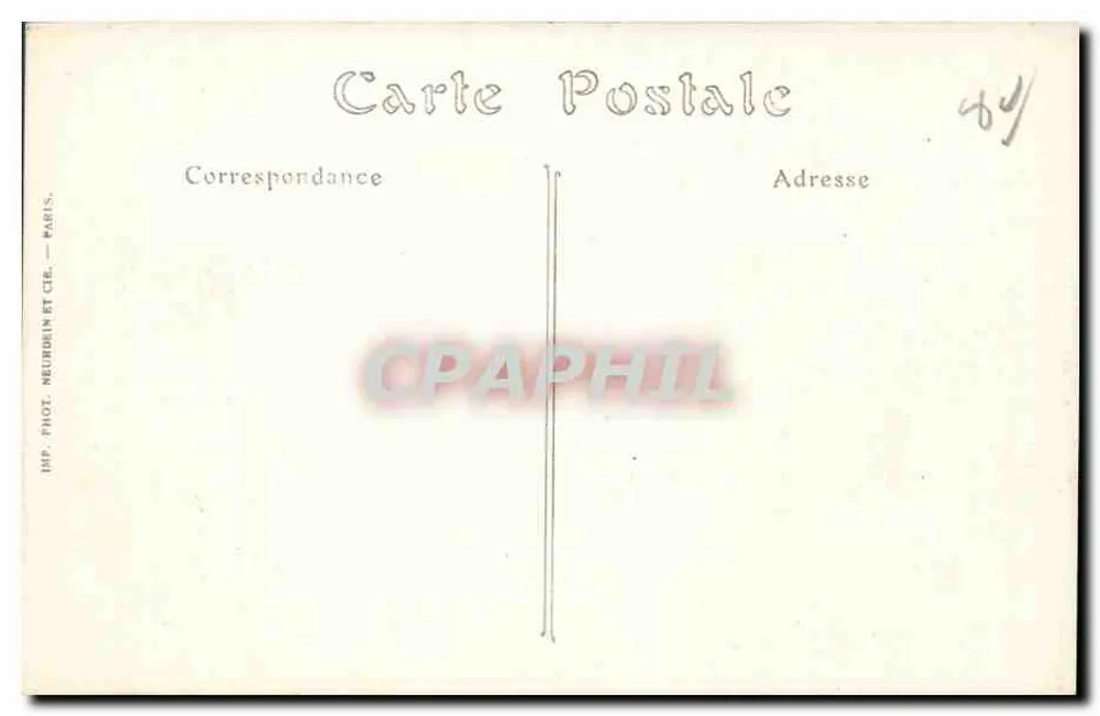 Frise (Somme) — A Igreja — ruínas após a campanha de 1914-1916 — Visé Paris N° 604 - Verso