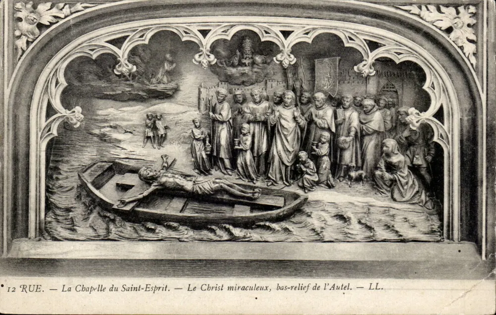 Die Kapelle des Heiligen Geistes — Der Wunderliche Christus, Relief des Altars — LL. — 12 RUE - Vorderseite