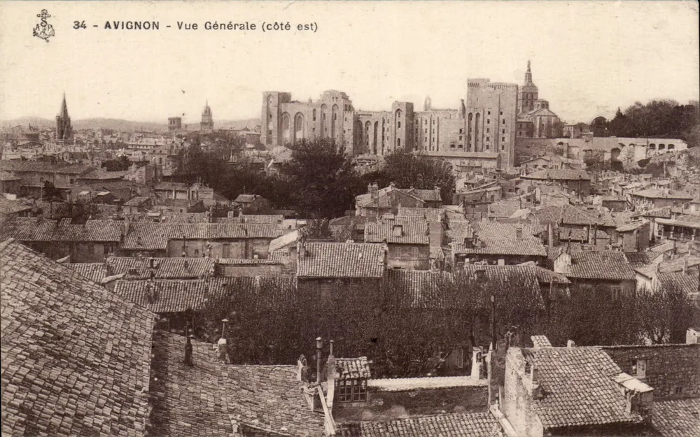 Avignon — Vista Geral (lado leste) — Editor não identificado, n° de série 34 - Frente