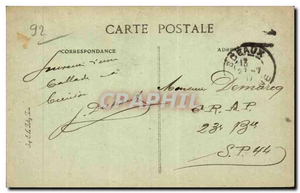 Robinson — O Grande Árvore — P. Javelle, fot. Robinson - Verso