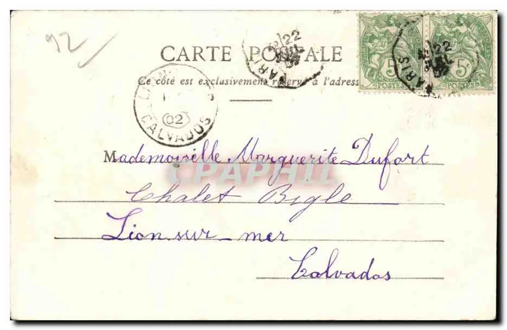 Insel Chatou — Die Seine und die Côteaux de la Malmaison — Hiuerv, Verlag, Chatou, n°9 - Rückseite