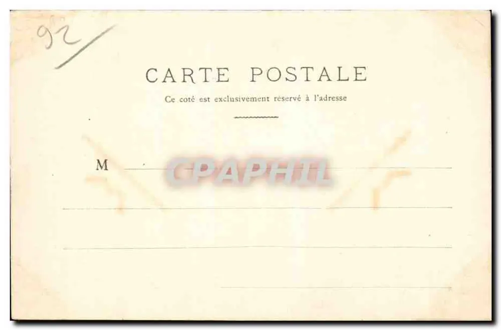 Um Canto do Parque de Saint-Cloud — Vues du Réseau de l'Ouest, n°480 — J. L. édit, Paris - Verso