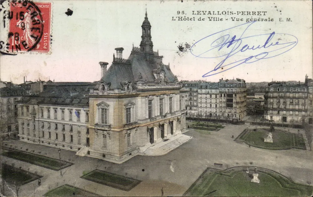 Levallois-Perret — Das Rathaus — Allgemeiner Blick — E.M. n°95 - Vorderseite
