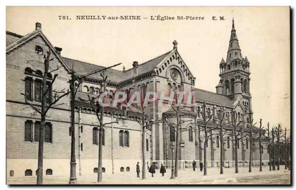 Neuilly-sur-Seine — A Igreja St-Pierre — E.M. n°781 - Frente