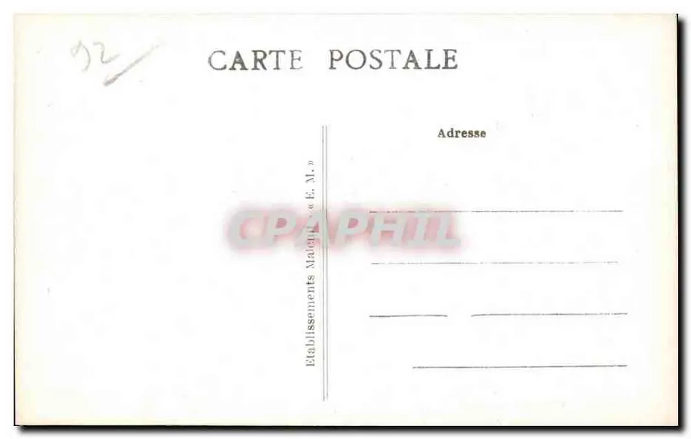 Chaville — El Estanque de Brise-Miche — E.M. n°3813 - Reverso