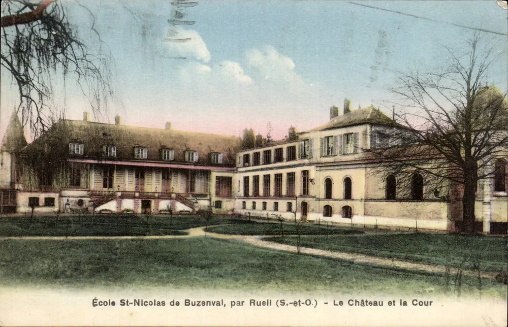 Schule St-Nicolas in Buzenval — Schloss und Hof — von Rueill (S.-et-O.) - Vorderseite