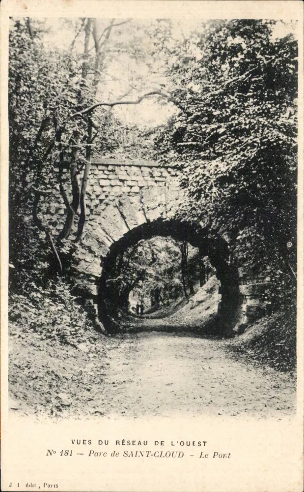 Parc de Saint-Cloud — Der Hafen — Ansichten des Westnetzes, Nr. 181 - Vorderseite