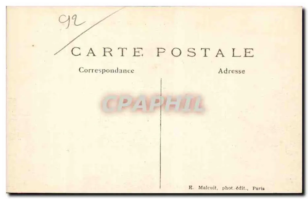 Neuilly-sur-Seine — La Mairie — E. M. n° 478 - Reverso