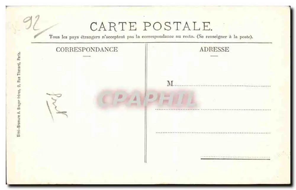 Saint-Cloud - O Ponte do Diabo — editor Simi-Bronure, n°9 - Verso