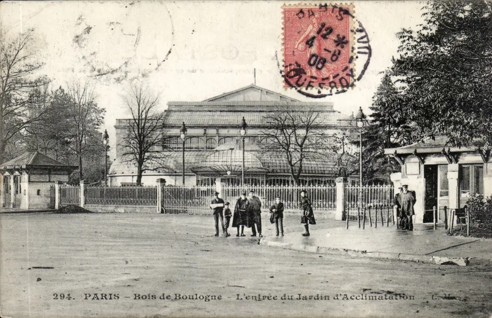 PARIS - Bois de Boulogne - Der Eingang zum Jardin d'Acclimatation - C. Né - Vorderseite