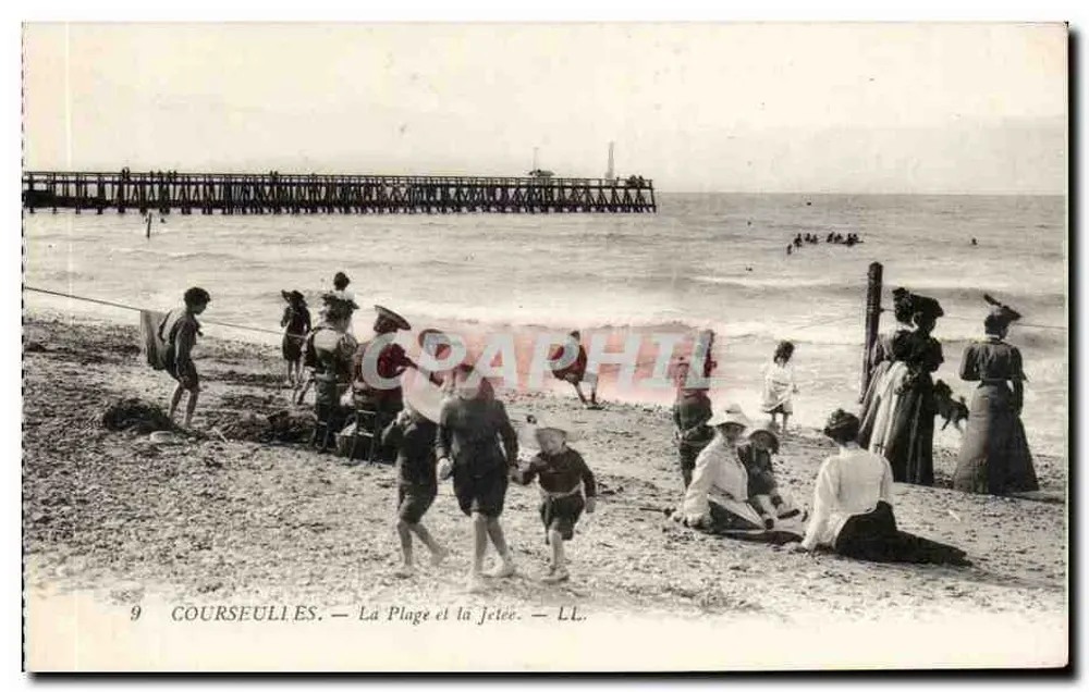 COURSEULIÈS — Die Bucht und der Pier — LL. - Vorderseite