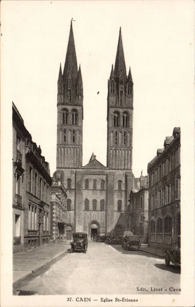 Caen — Igreja de São Etienne — Edit. Livet - Caen, n°37 - Frente