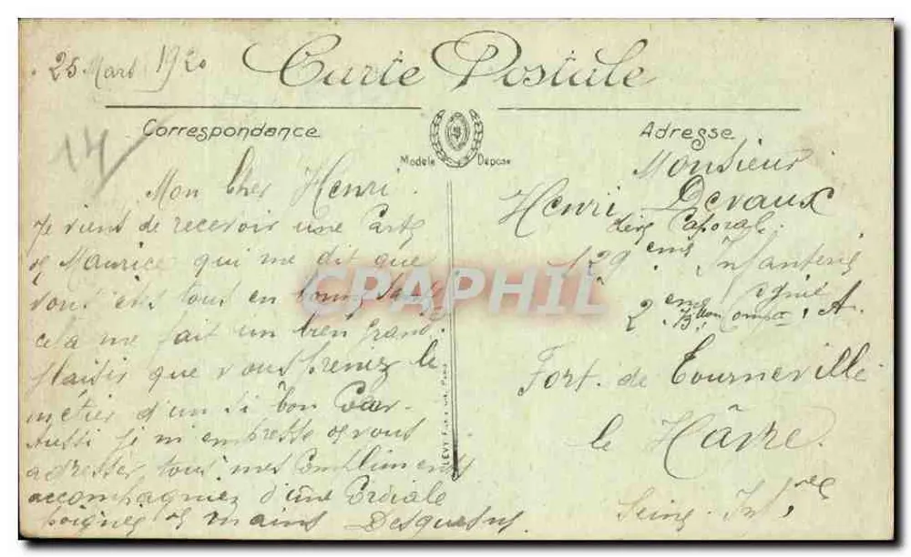 Caen — Der Denkmal der Kinder des Calvados und der Boulevard — LL. - Rückseite