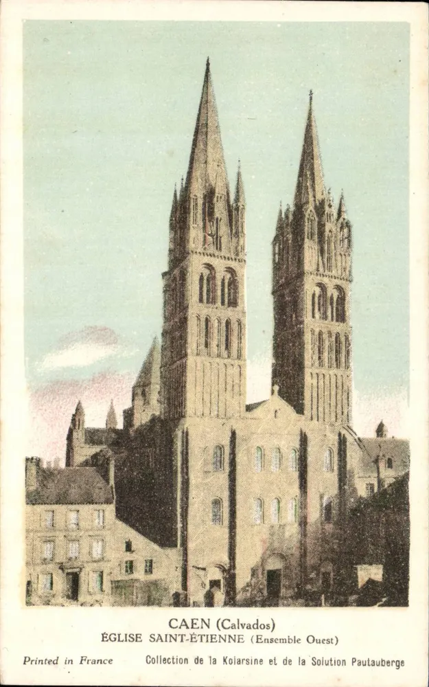 Caen (Calvados) — Église Saint-Étienne (Ensemble Ouest) — Collection de la Kolarsine et de la Solution Paultauberge - Frente