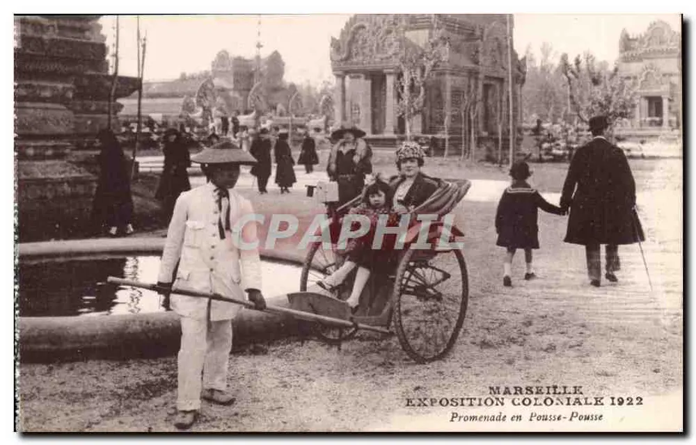 Schubkarren-Rundgang — Kolonialausstellung Marseille 1922 — Verlag unbekannt - Vorderseite