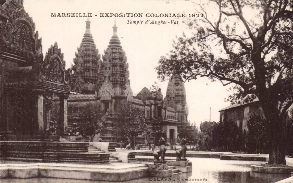 Marselha - Exposição Colonial 1922 — Templo de Angkor-Vat — Delaval, Arquiteto - Frente