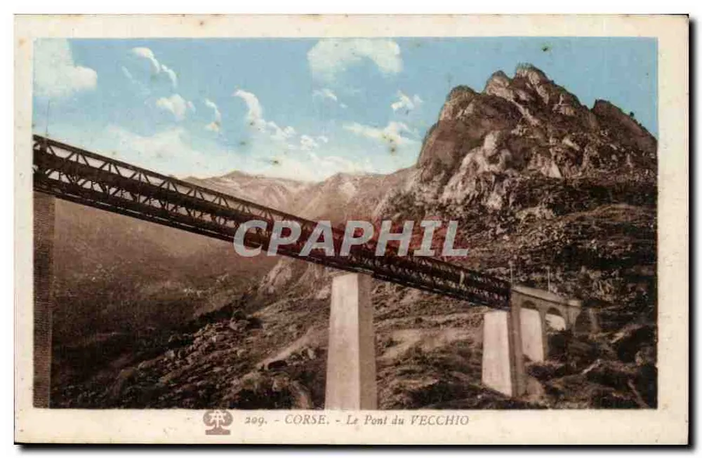 Córsega - O Ponte do FECCHIO — editor A. Tomasi, Bastia (Córsega), n° 209 - Frente