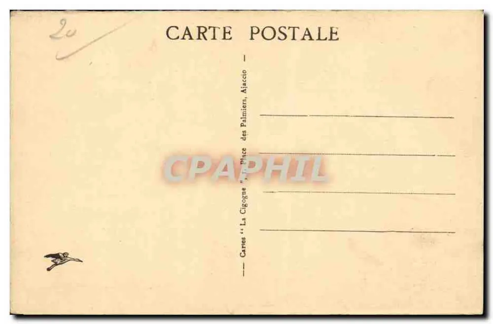 Ajaccio — Übersicht über den Golf und den Hafen — n° 2034 - Rückseite