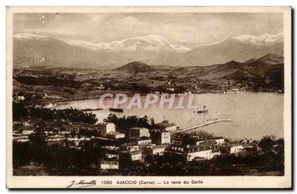 Ajaccio (Korsika) — Der Grund des Golfs — J. Moretti 1050 - Vorderseite