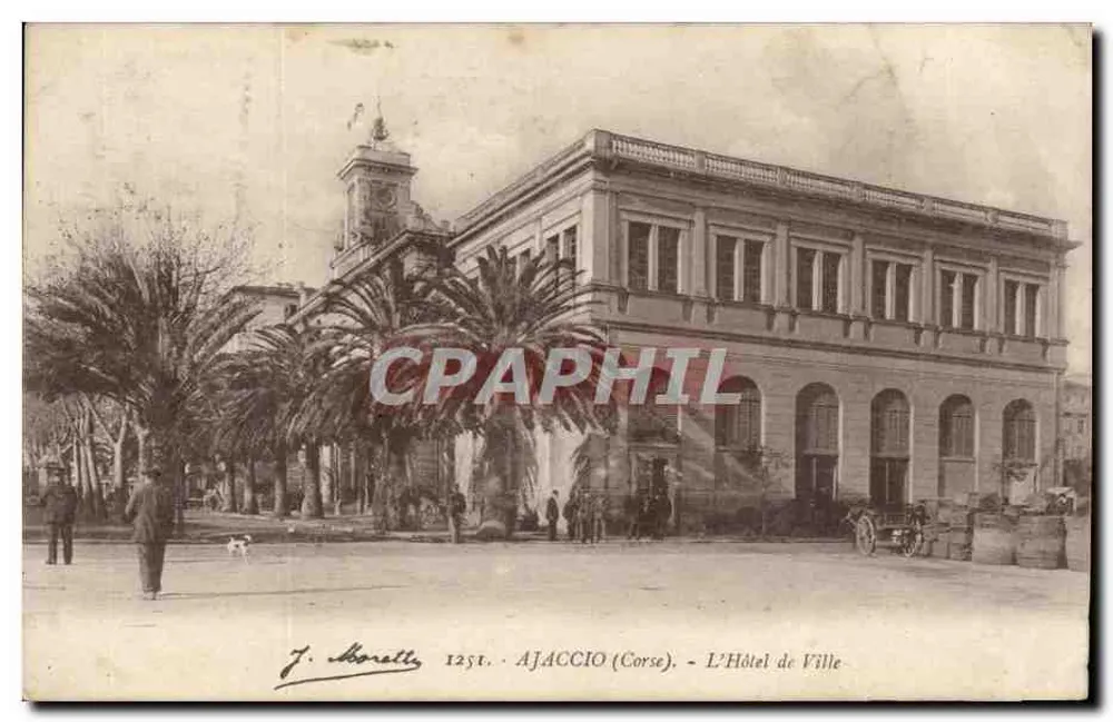 Ajaccio (Korsika) — Das Rathaus — J. Moretto, n° 1251 - Vorderseite