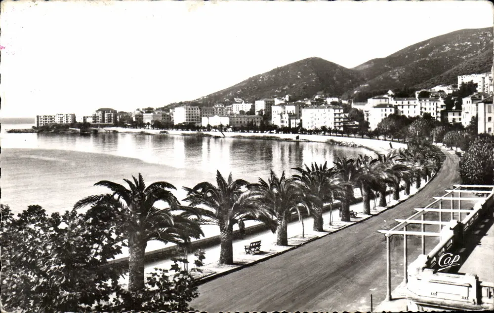 Ajaccio — Blick auf den Hafen und die Promenade — Real-Photo - Cie des Arts Photomécaniques - Vorderseite