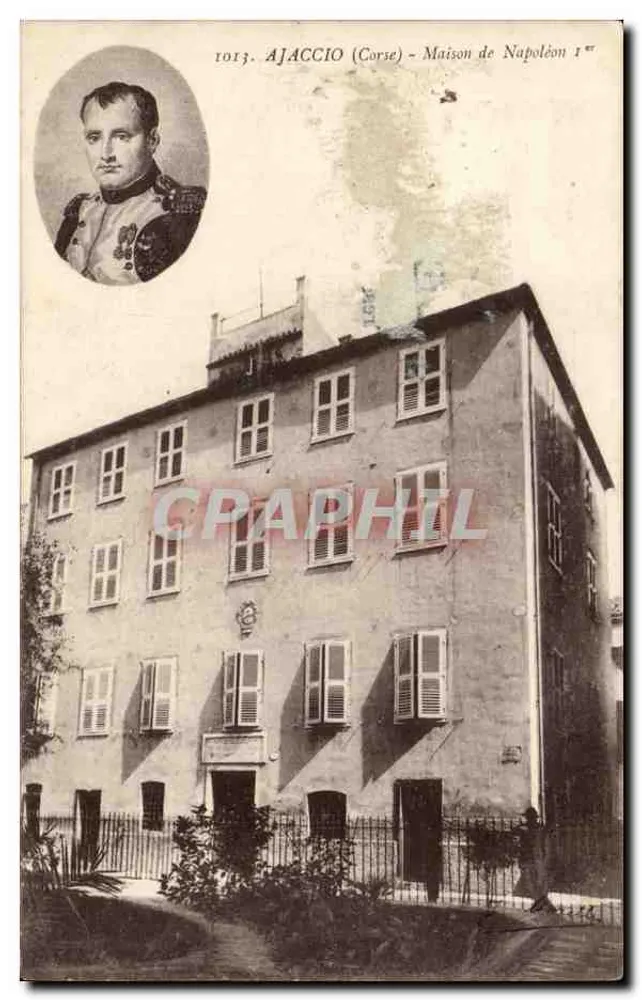 Ajaccio (Korsika) - Haus von Napoleon I — Verlag J. Moretti, Bastia (Korsika), n° 1013 - Vorderseite