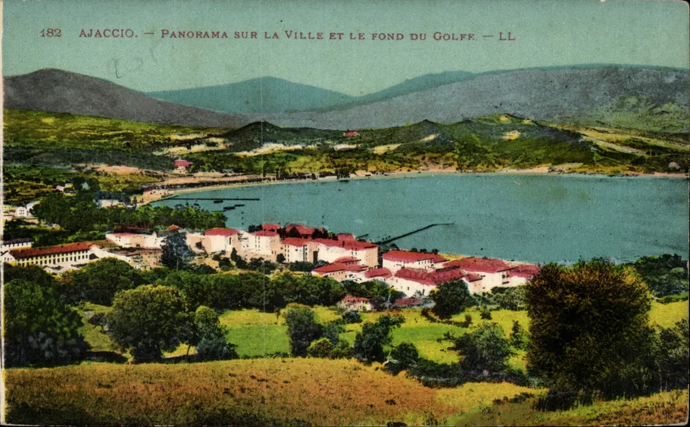 Ajaccio — Panorama der Stadt und des Golfs — LL - Vorderseite