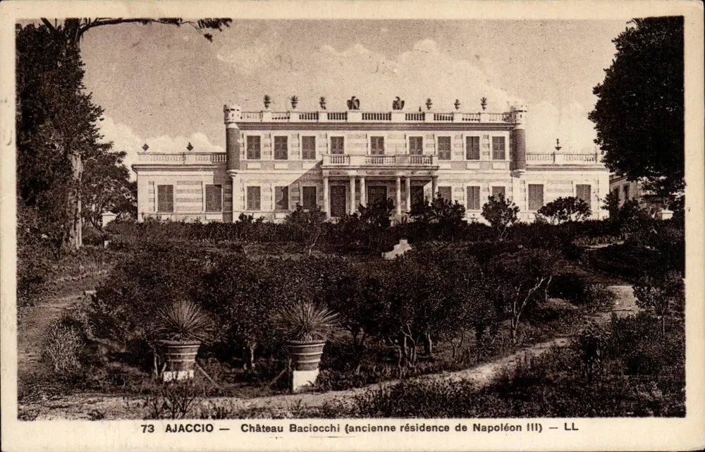 Ajaccio — Schloss Baciocchi (ehemalige Residenz Napoleons III.) — LL - Vorderseite