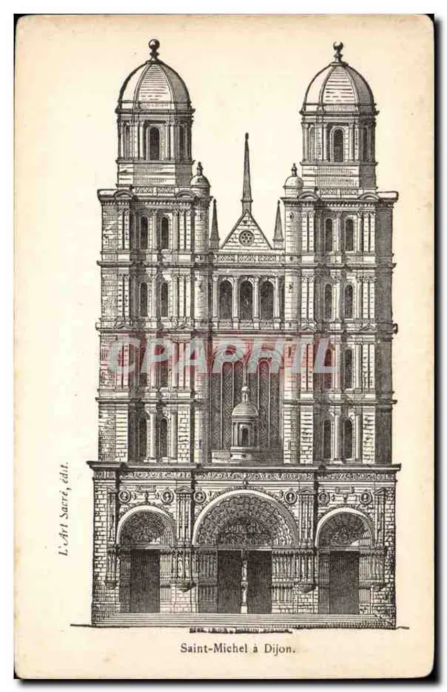 Saint-Michel em Dijon — gravura — L'Art Sacré, editor - Frente